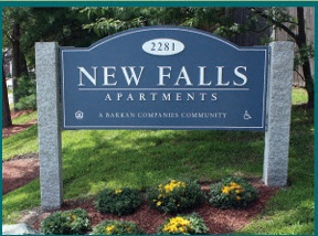 New Falls Apartments Signage